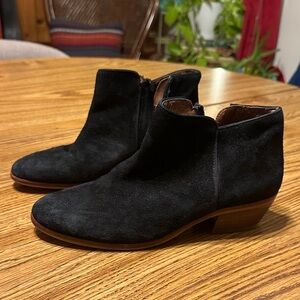 Sam Edelman Black Suede Booties